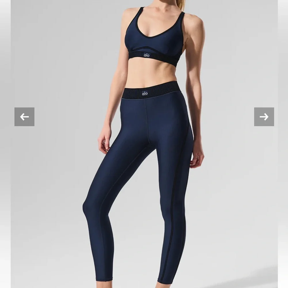 ALO Yoga Midnight Blue Activewear leggings